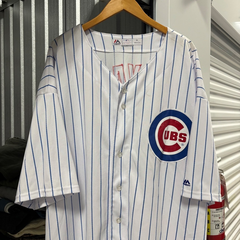 Majestic Chicago Cubs Kris Bryant Cool Base Baseball Jersey Mens Size 5XL - Picture 4 of 6